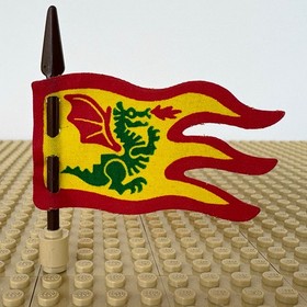 LEGO Castle, Dragon Knights: Cloth 8 x 5 Flag, SPEAR, x376px1, 6076, DEN, 1993