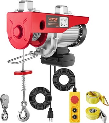 110V Electric Hoist 1760Lbs 14Ft Wired Remote Heavy Duty Lift