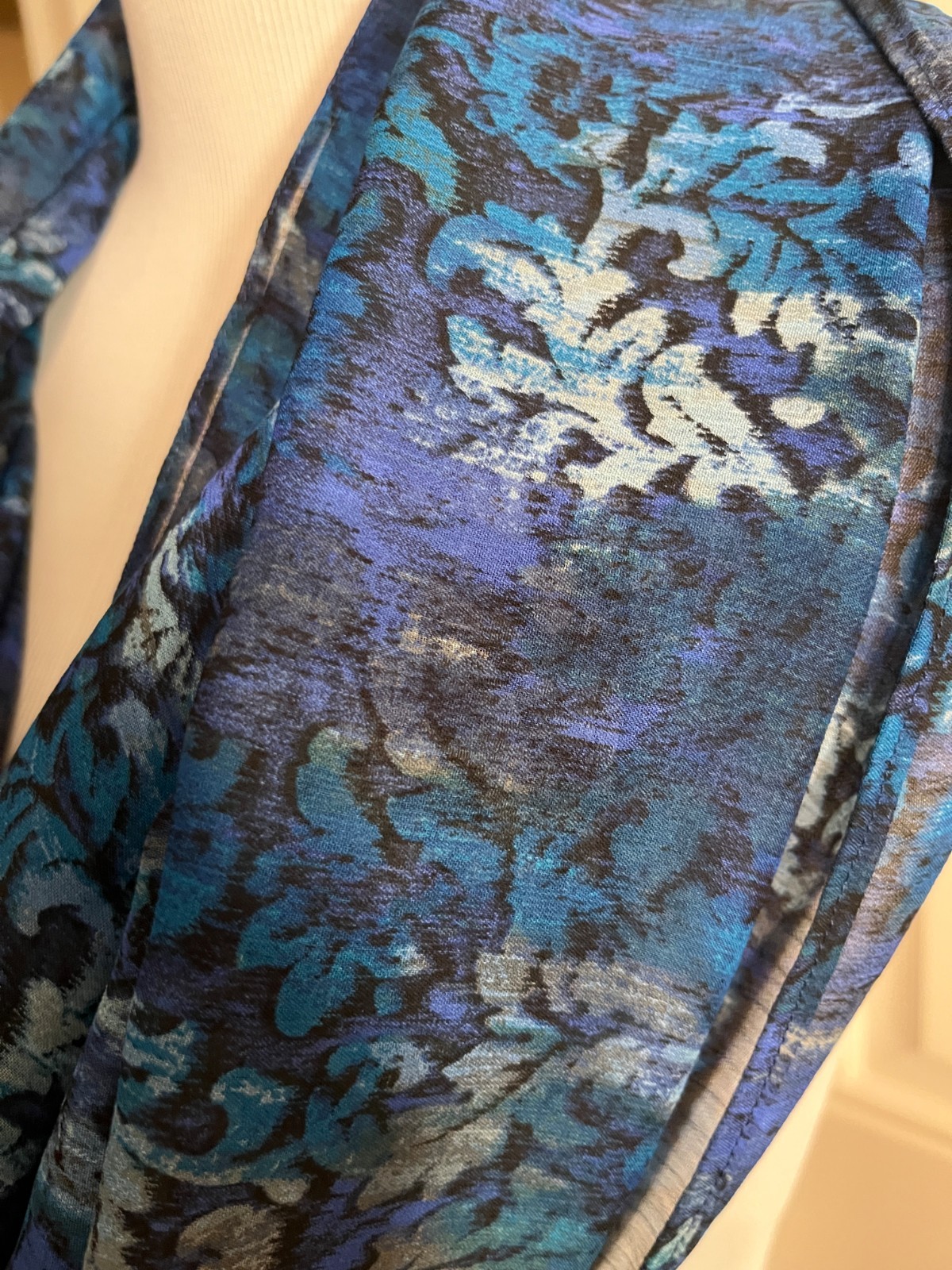 Infinity Scarf Multi-Blues Design Lightweight-Unb… - image 2