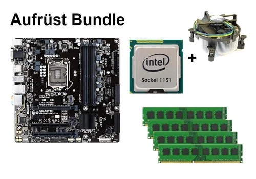 Bundle Gigabyte GA-Q170M-D3H Rev.1.0 + Intel Core i3 + 8GB - 32GB RAM