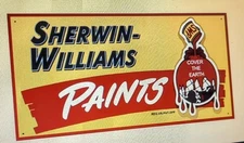 Sherwin Williams Paint nostalgia Sign ..FREE shipping on 8 signs