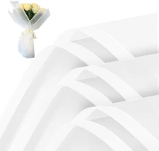 20 Sheets Flower Wrapping Paper - Waterproof Floral Bouquet Wrapping Paper, DIY