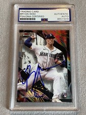 SEATTLE MARINERS BRYAN WOO AUTOGRAPH 2024 TOPPS FINEST RC #171 PSA SLAB