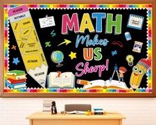 Math Bulletin Board Decorations Set Colorful Mathematics Classroom Decoration...