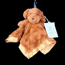 Cloud Island Puppy Dog Lovey Security Blanket Satin Baby Plush Swirl Tags 14x14