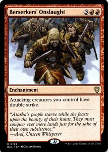 Berserkers' Onslaught - Commander: Bloomburrow #192 Rare