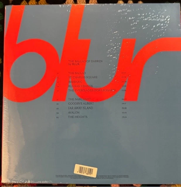 Blur - The Ballad Of Darren [Indie-Exclusive Blue Vinyl] NEW Sealed Vinyl Foto 2 de 4