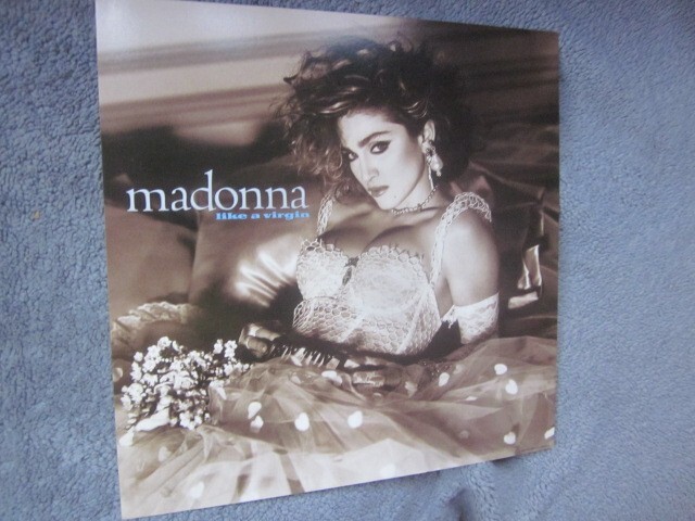Madonna 1984 Like A Virgin 12x12 Promo Cover Flat Poster