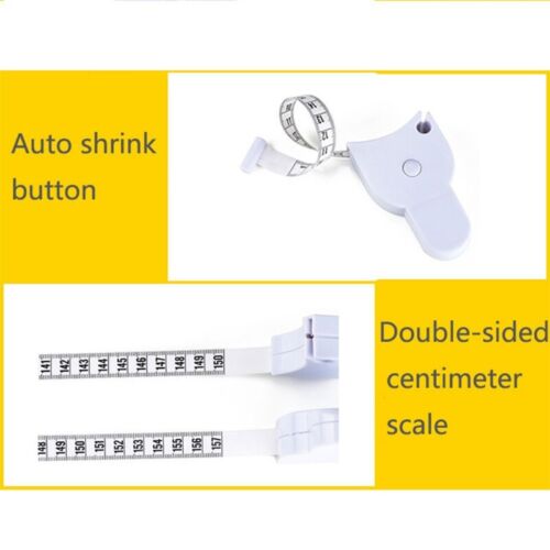 150cm/59in Self-Tightening Body Measuring Ruler Automatic Telescopic Tape Measur - Picture 5 of 10