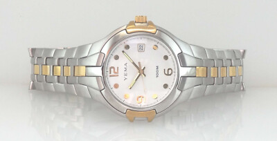 ヤエマ品です YEMA by Seiko YM911 Men's Stainless Steel 2-tone Qtz Dive Quartz