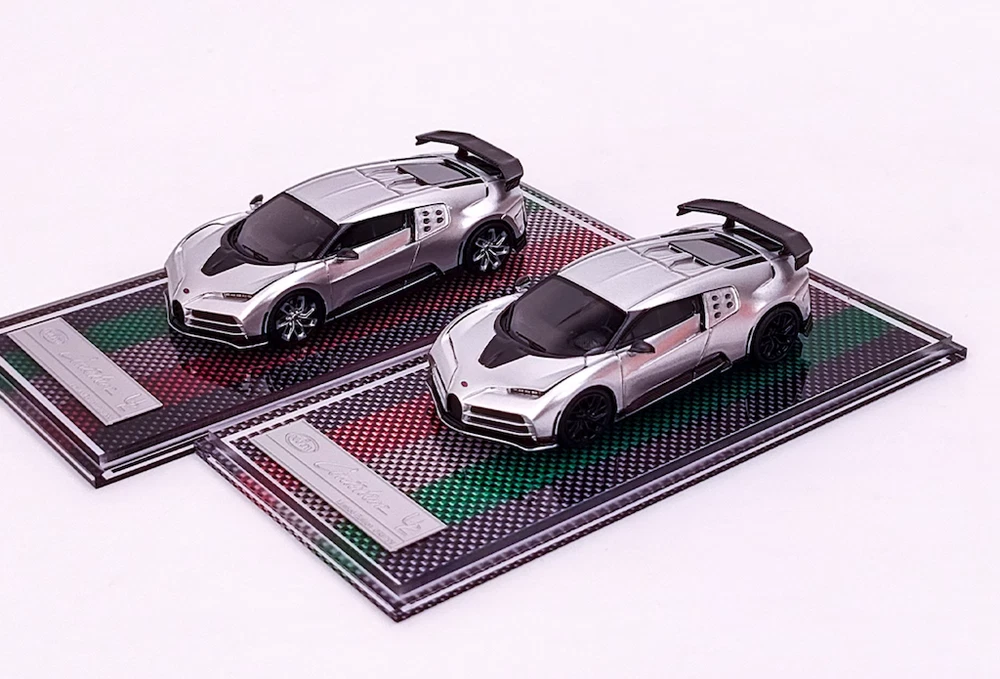 U2 1:64 Silver Centodieci 110 Super Racing Sports Model Diecast Resin Car