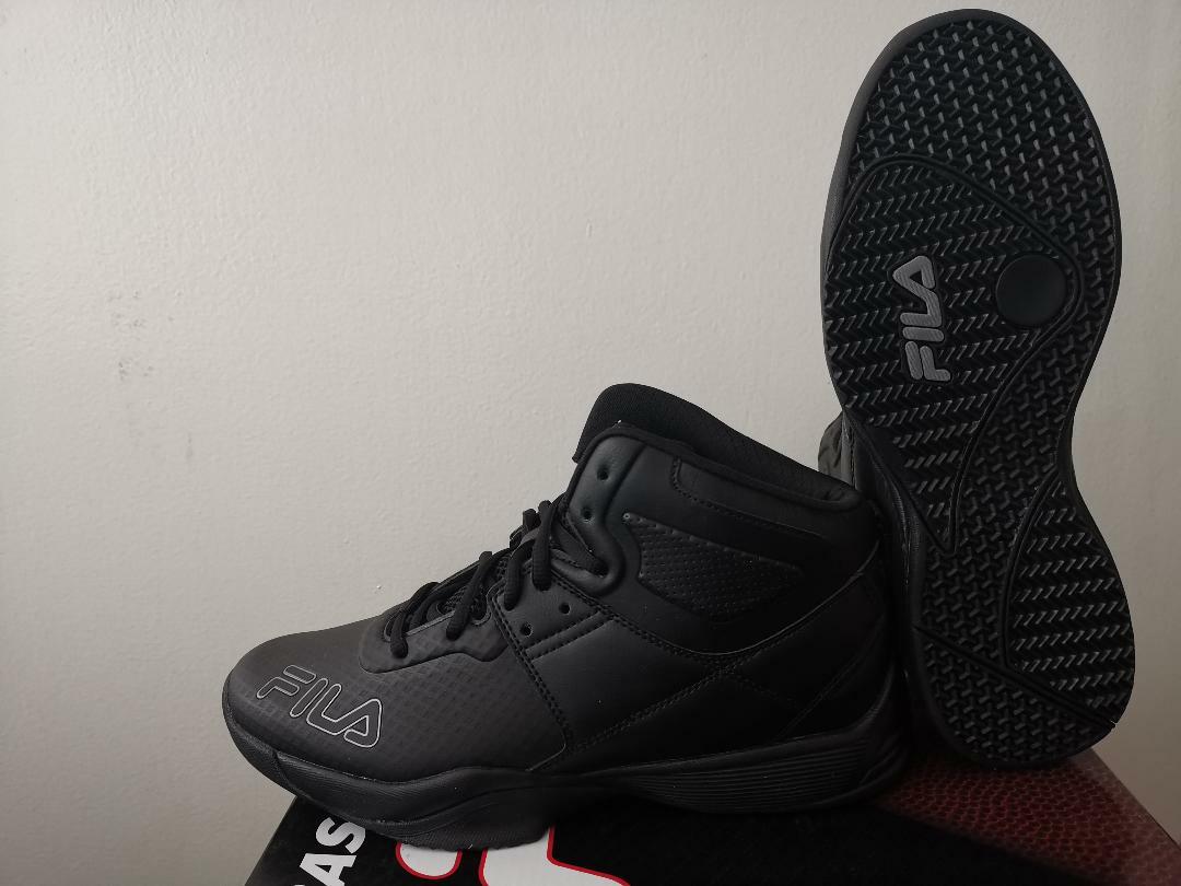 New! Mens FILA Breakaway 10 Basketball Shoes Sneakers black limited