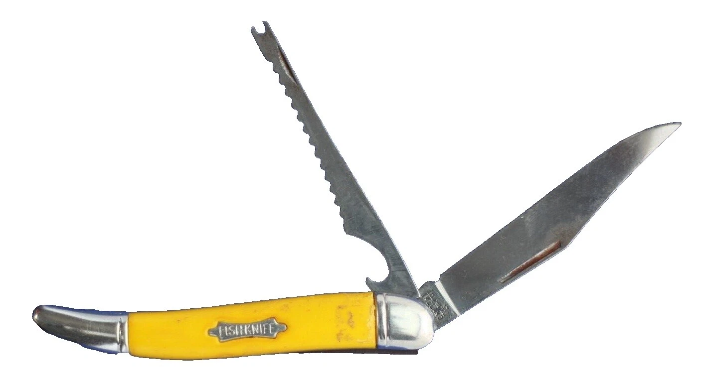 Mango de Plástico Imperial Cuchillos de Hoja Fija Vintage de colección