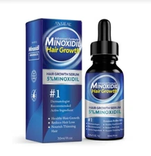5% Minoxidil Hair Growth Liquid for Men & Women Hair Loss Regrow Thinning Hairs