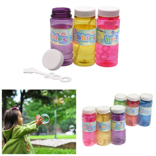 6pc Bubble Liquid Soap Solution Bubbles Maker Outdoor Kids Fun 4 Oz Party Favors - Click1Get2 Offers