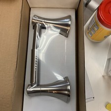 KOHLER Coralais Wall-Mount Double Post Toilet Paper Holder Brushed Nickel