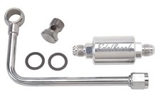 Edelbrock Single Feed Steel Fuel Line Chrome W Polished Filter 8131 Edelbrock Single Feed Steel Fuel Line Chrome W Polished Filter 8131