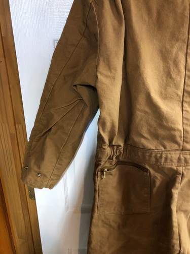 Walls Coveralls Men Large Short 42-44 Blizzard Pruf Canvas Insulated USA - Picture 12 of 18