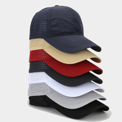 Men Breathable Mesh Baseball Cap Quick Dry Outdoor Sports Sun Hat Travel  Summer UK