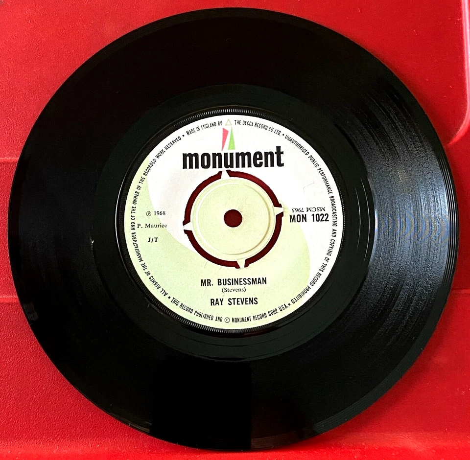 Ray Stevens Mr Businessman 7" UK ORIG 1968 Monument b/w Face The Music VINYL - Image 2 of 4