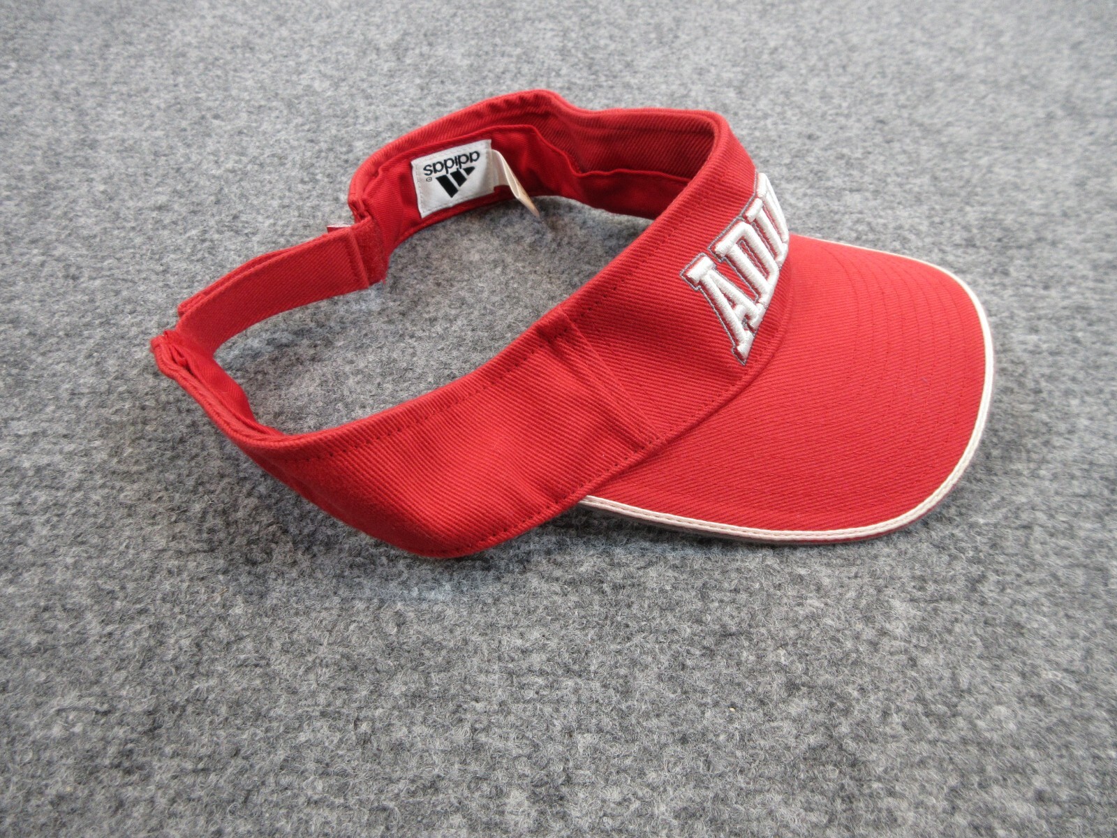 Adidas Hat Cap Strap Back Visor Adjustable Red Ou… - image 6