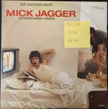 Mick Jagger Just Another Night Vinyl Record 12" VG+/VG TA4722 1985 1st Press