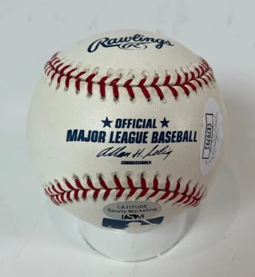 Billy Williams Autographed/Inscribed "H.O.F. '87" Official MLB Baseball JSA COA - Image 2 of 3