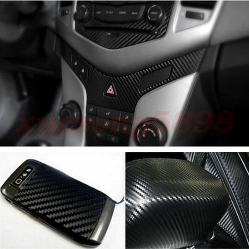 3D Waterproof Carbon Fiber Vinyl Car Wrap Sheet Roll Film Sticker Decal Paper - Foto 6 di 24