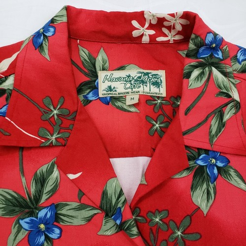 Havanna Jacks Cafe Womens Floral Top Shirt Size M red - Picture 2 of 10