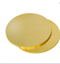 0.8mm-3mm Thick Brass Disk Circle Blanks 50mm-200mm Diameter Laser Cut Quality