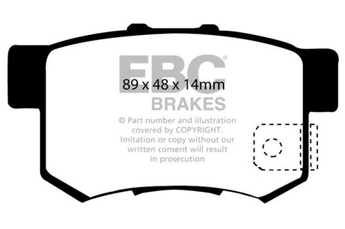 EBC Rear Brake Discs & Greenstuff Pads for Suzuki Kizashi 2.4 (2012 > 15) - Picture 4 of 6