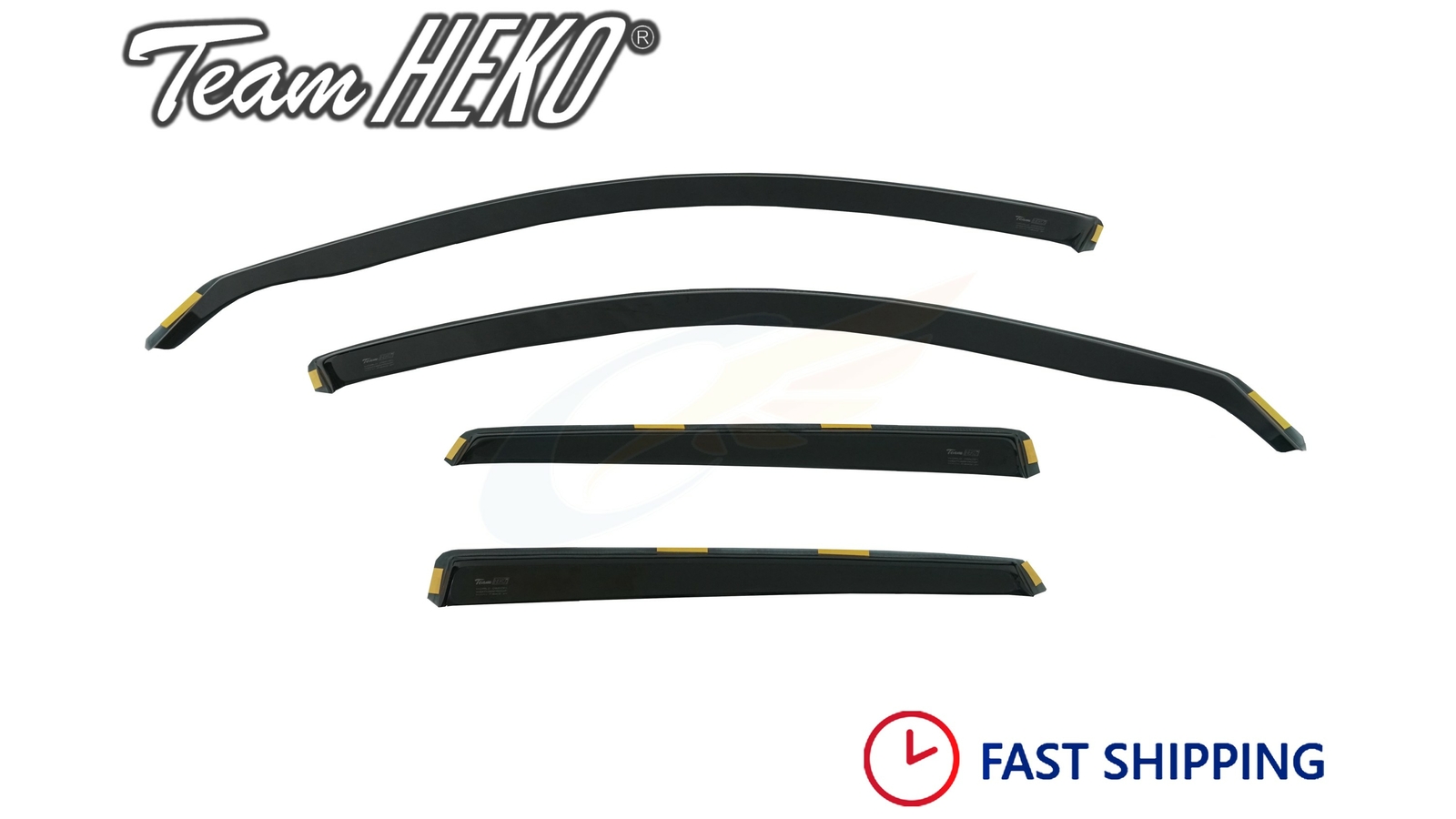 AUDI A4 B9 5doors estate 2016onwards 4pc wind deflectors HEKO Tinted