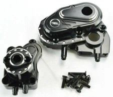 Treal Axial Capra Black Aluminum Transmission Gear Box Case Set