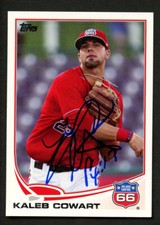 Kaleb Cowart #110 signed autograph auto 2013 Topps Baseball Trading Card 