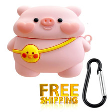 Cute Case for Apple AirPods Pro Anime Cool Kawaii Anti-Fall Cover Silicone Pig
