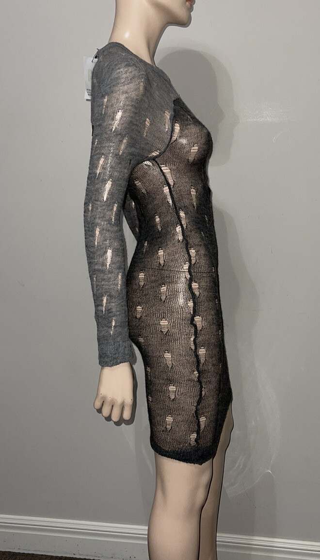 Isabel Marant Grey Distressed Knit Dress O/S | eBay Isabel Marant Grey Distressed Knit Dress O/S | eBay