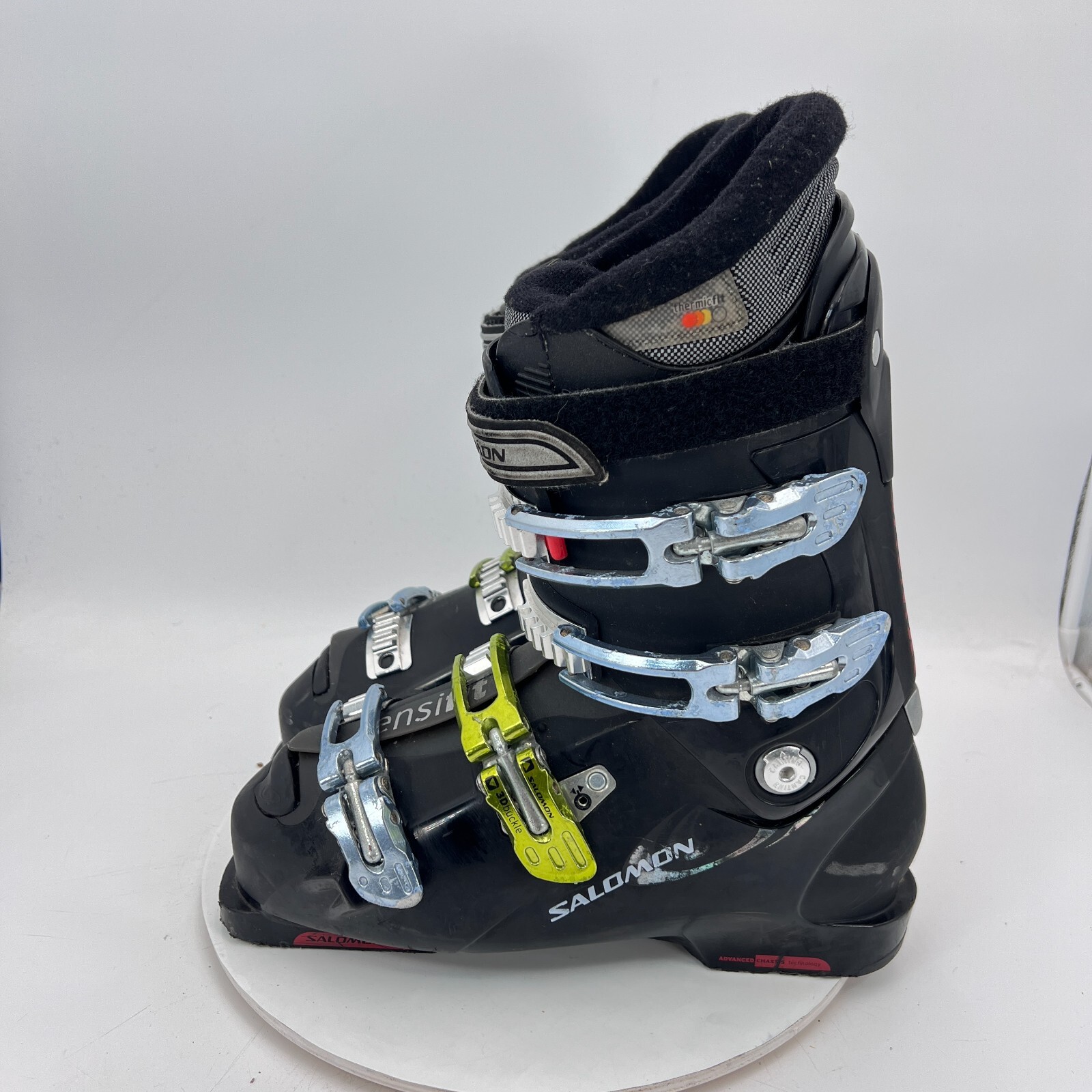 Scarpone da sci invernale Salomon X Wave 6.0 SensiFit taglia 27 27.5 nero cinturino fibbia