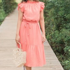 Victoria Dunn Pink Maxi Gauze Comfort Dress, Size XL, from VD Lounge 100% Cotton