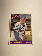 New York Mets BILL WAKEFIELD Signed Card