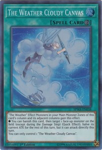 The Weather Cloudy Canvas - SPWA-EN038 - Super Rare - 1st Edition x3 - Near Mint