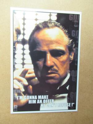 American Gangsters Film Advert  6x4inch Modern  Postcard (file E13)