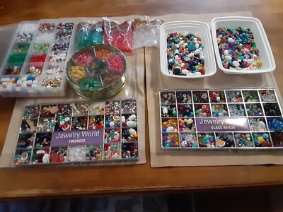 Jewelry Making A Lot of Vintage Beads: Assorted Colors, Sizes, Finishes & Styles