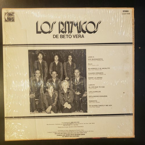 Los Ritmicos de Beto Vera "Oye Muchachita, Mi Hamaca y mi...." Vinyl Record LP - Picture 2 of 4