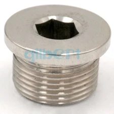 3/4" BSP Male 304 Stainless Hex Socket Countersunk End Plug Flanged