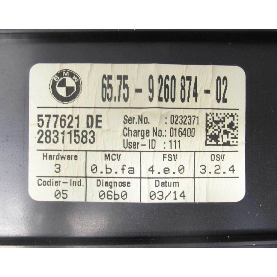 BMW E91 2006-2015 serie 3 vagón E84 X3 sensor de alarma ultrasónico micrófono fabricante de equipos originales Foto 2 de 3