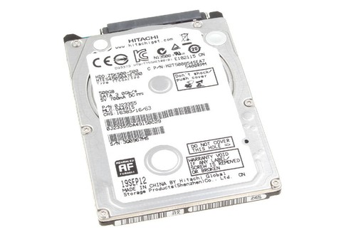HITACHI 500 GB 2,5" SATA Festplatte @5.4k // HTE545050A7E380 // 0J23355