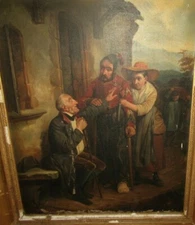 oil on canvas after Jacquand 1853 58cm by 48cm oil on canvas after jacquand