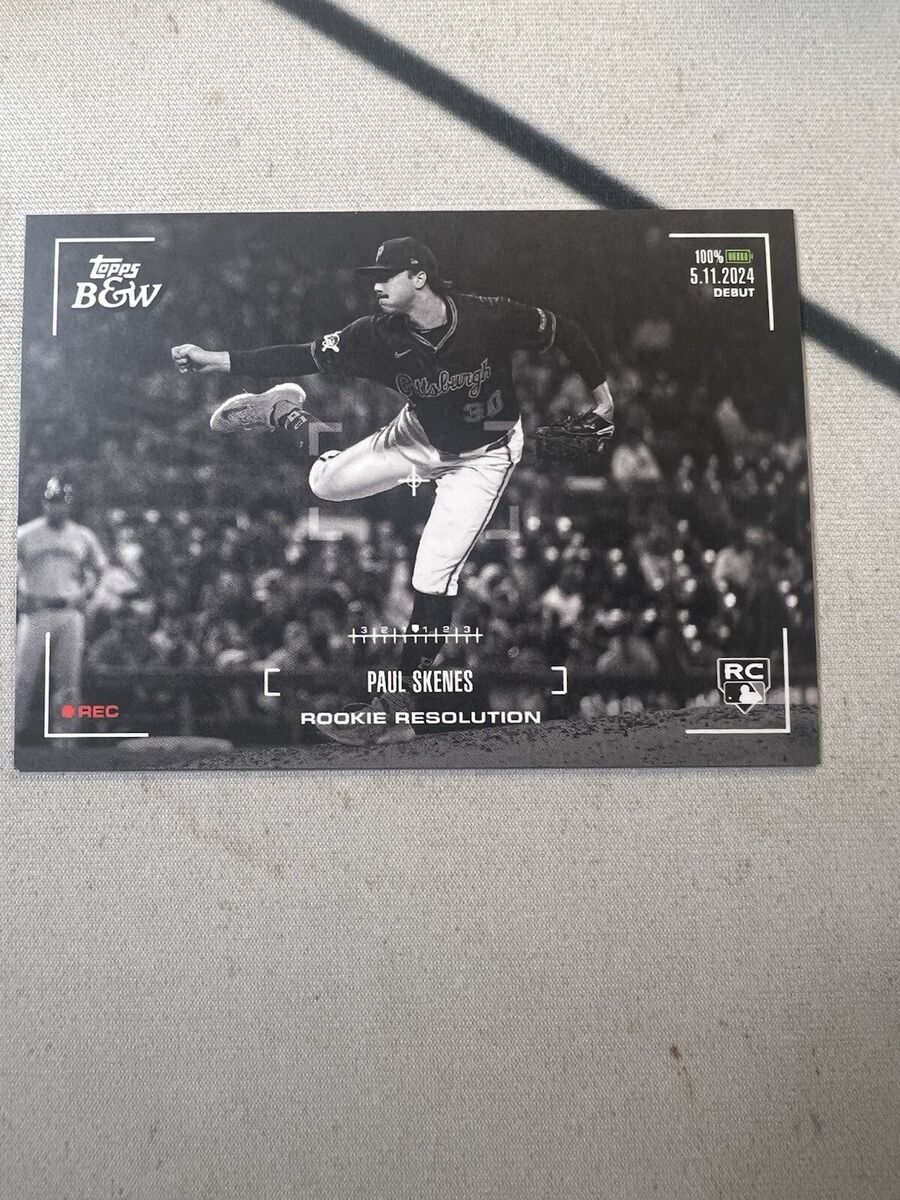 2024 Topps Black and White Baseball Paul Skenes Rookie 2024 Topps Black and White Baseball Paul Skenes Rookie