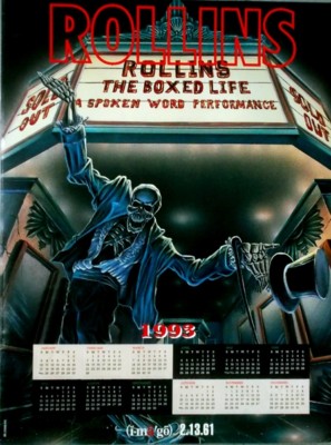 ROLLINS, HENRY - BLACK FLAG - 1993 - Promotion - Plakat - Spoken Word - Poster