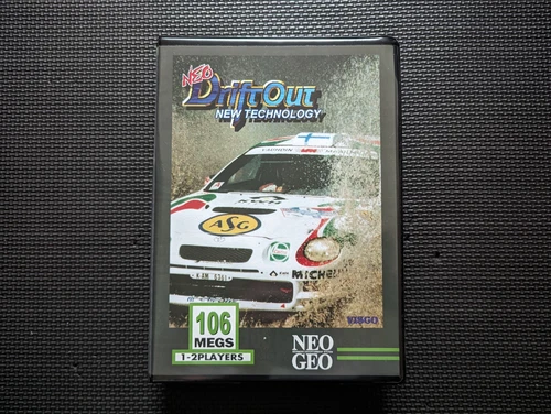 Neo Geo MVS Empty Shock Box w/ Neo Drift Out Printed Insert Fast UPS Shipping